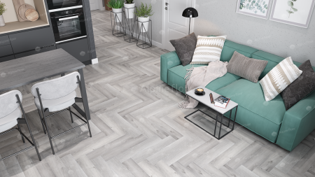 Кварцвиниловая плитка (Елочка) Alpine Floor PARQUET LIGHT Дуб Лейтена ЕСО 13-18
